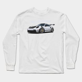 Car 911 gt3 rs light grey Long Sleeve T-Shirt